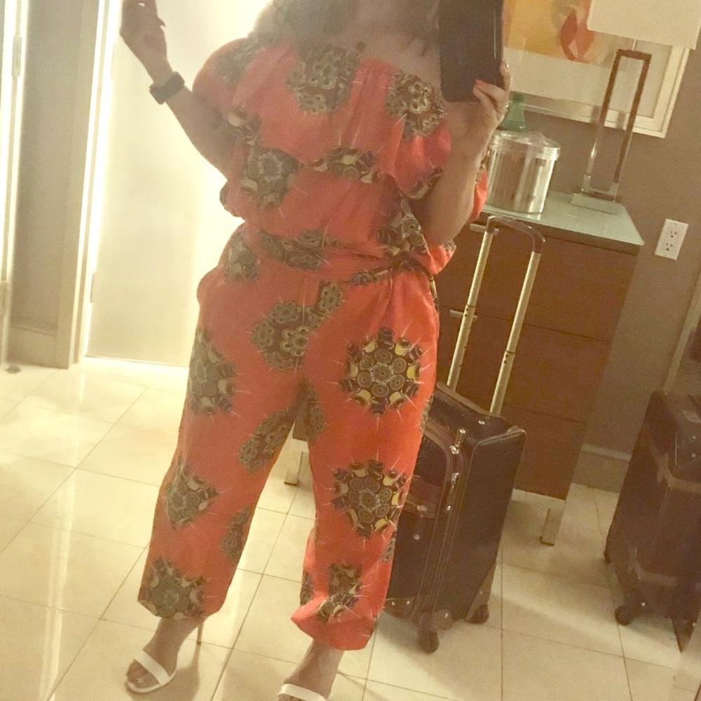 Off shoulder jumpsuit